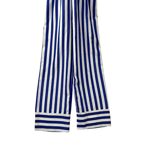 WAYF Size S Halter Jumpsuit Striped Sailor Nautical Coastal Spring Summer Preppy - Picture 10 of 10